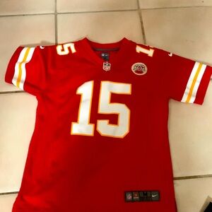 Nfl Jersey of Patrick Mahomes an 3x Super Bowl champ with the Kanas City Chiefs